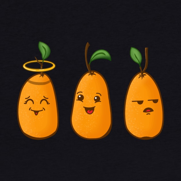 Three Cute Kumquats by Ratatosk